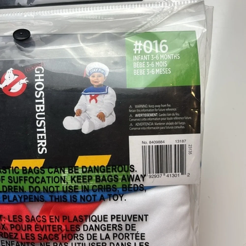 Ghostbusters‎ Stay Puft Marshmallow Man Baby Costume